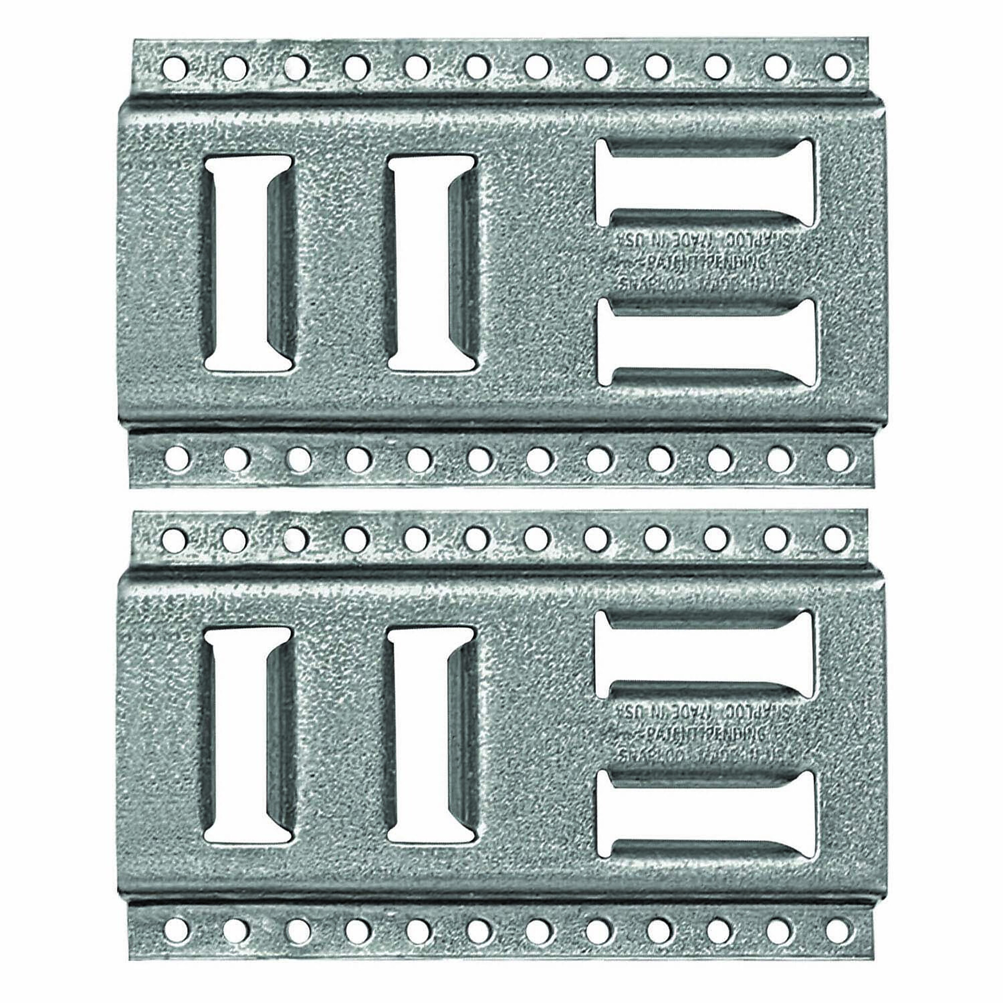 Snap-Loc Cargo Control Fast-Track E-Track - 8in., 2-Pack, 1000-Lb. Working Load, Galvanized Steel, Model# SLAET08G2